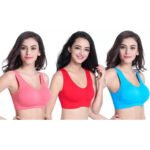 Pack of 3 Women Sports Non Padded Bra