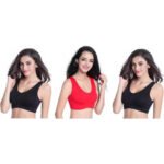 Pack of 3 Women Sports Non Padded Bra